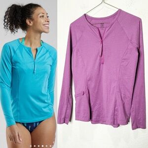 Title Nine Sunbuster Long Sleeve Sun Shirt UPF Swim Lilac